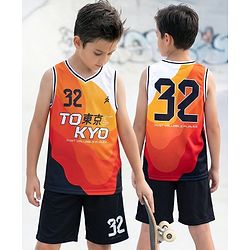 Pine Active Knit Sleeveless Tank T-Shirt & Shorts Set - Black