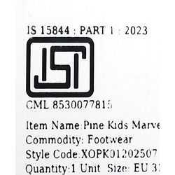 Pine Kids Marvel Velcro Closure Casual Shoes with Avengers Print - Beige