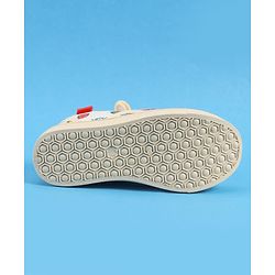 Pine Kids Marvel Velcro Closure Casual Shoes with Avengers Print - Beige