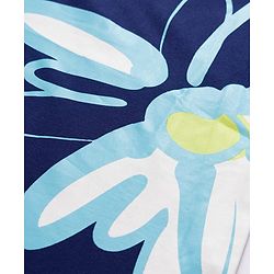 Pine Kids Cotton Knit T-Shirt Round Neck Half Sleeves Butterfly Print Blue 4-5 Years