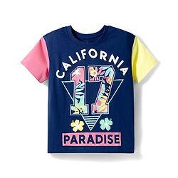 Pine Kids Cotton Knit T-Shirts Graphic Print Round Neck Half Sleeves Multi Color 4-5 Years