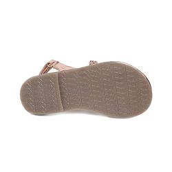 Pine Kids Shimmered Party wear Sandals with Velcro Closure- Black