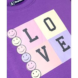 Pine Kids Cotton Knit T-Shirts with Graphic Print Purple 4-5 Years