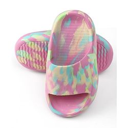 Pine Kids Flip Flops with Marble Print - Pink