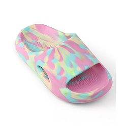 Pine Kids Flip Flops with Marble Print - Pink
