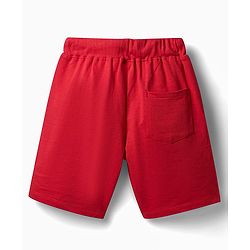 Pine Kids Disney Single Jersey Knit Sleeveless T-Shirt & Shorts Set with Mickey Mouse Graphics - Red