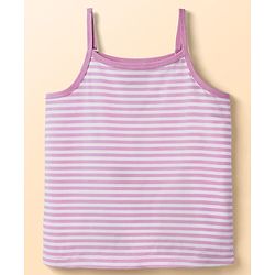 Pine Kids Cotton Knit Sleeveless Striped Top & Shorts Set - Pink
