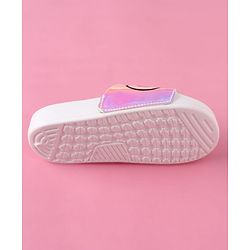 Pine Kids Text Printed Flip Flop - White