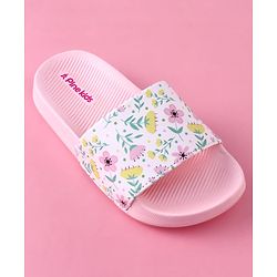 Pine Kids Floral Printed Flip Flop - Pink