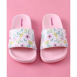 Pine Kids Floral Printed Flip Flop - Pink
