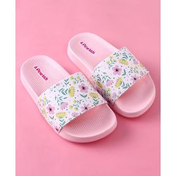 Pine Kids Floral Printed Flip Flop - Pink