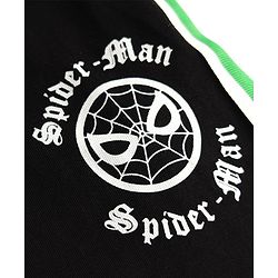 Pine Kids Marvel Single Jersey Knit Full Length Trackpant With Spider Man Graphic - Black