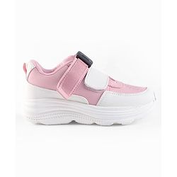 Pine Kids Velcro Closure Sneaker & Sports Shoes with Buckle - Pink