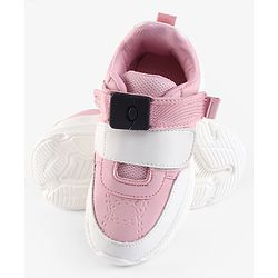 Pine Kids Velcro Closure Sneaker & Sports Shoes with Buckle - Pink