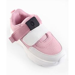 Pine Kids Velcro Closure Sneaker & Sports Shoes with Buckle - Pink