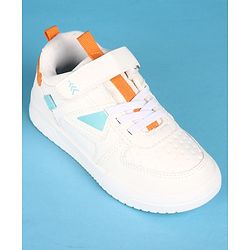 Pine Kids Velcro Closure Solid Casual Shoes - White