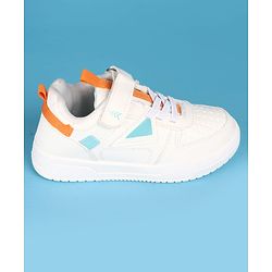 Pine Kids Velcro Closure Solid Casual Shoes - White