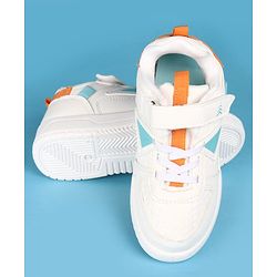 Pine Kids Velcro Closure Solid Casual Shoes - White