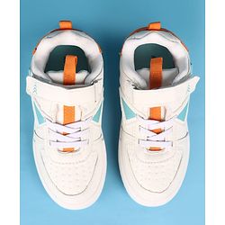 Pine Kids Velcro Closure Solid Casual Shoes - White