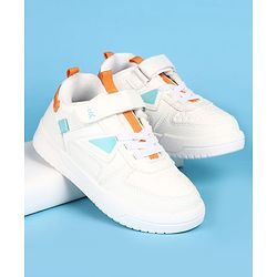 Pine Kids Velcro Closure Solid Casual Shoes - White
