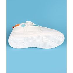 Pine Kids Velcro Closure Solid Casual Shoes - White