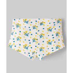 Pine Kids Cotton Elastane Knit Panties with Floral Print Pack of 3 (Color May Vary)