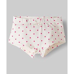 Pine Kids Cotton Elastane Knit Panties with Heart & Polka Dot Print Pack of 3 (Color May Vary)
