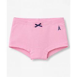 Pine Kids Cotton Elastane Knit Panties With Bow Applique Pack of 3 - Multicolor