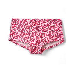 Pine Kids Cotton Elastane Knit Panties With Love & Heart Print Pack of 3 - Multicolor