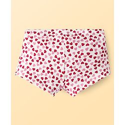 Pine Kids Cotton Elastane Knit Panties With Heart Print Pack of 3 - Multicolor