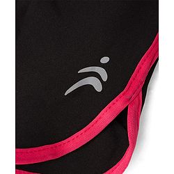 Pine Active Woven Above Knee Length Solid Color Performance Shorts - Black