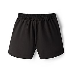 Pine Active Woven Above Knee Length Solid Color Performance Shorts - Black