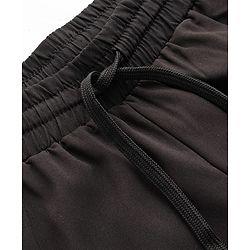 Pine Active Woven Above Knee Length Solid Color Performance Shorts - Black