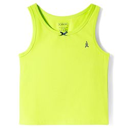 Pine Kids Cotton Lycra Knit Sleeveless Solid Vests Pack of 3 (Color May Vary)