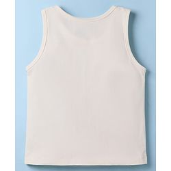 Pine Kids Cotton Lycra Knit Sleeveless Solid Vests Pack of 3 (Color May Vary)