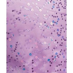 Pine Kids Mesh Woven Sleeveless Party Dress with Sequin Detailing - Purple