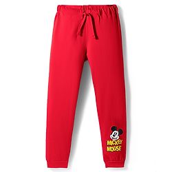 Pine Kids Disney Single Jersey Knit Half Sleeves T-Shirt & Pyjama Night Suit with Mickey Mouse Graphics - Multicolor