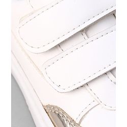 Pine Kids Velcro Closure Solid Colour Casual Shoes - Golden