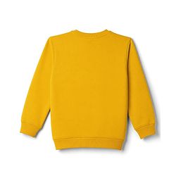 Pine Kids Knit Full Sleeves Make It Today Epic Printed Sweatshirt - Yellow