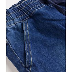 Pine Kids Woven Full Length Washed Denim Jeans - Navy Blue