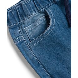 Pine Kids Denim Woven Full Length Washed Jeans - Blue
