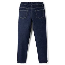Pine Kids Woven Full Length Washed Denim Jeans - Navy Blue