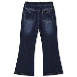 Pine Kids Denim Woven Full Length Washed Jeans - Blue
