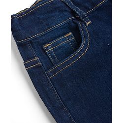 Pine Kids Denim Woven Full Length Washed Jeans - Blue