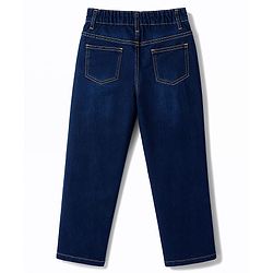 Pine Kids Denim Woven Full Length Washed Jeans - Blue
