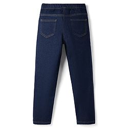 Pine Kids Woven Full Length Washed Denim Jeggings - Navy Blue