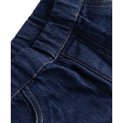 Pine Kids Woven Full Length Washed Denim Jeggings - Navy Blue