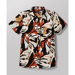 Pine Kids Cotton Woven Half Sleeves Printed Shirt & Sleeveless T-Shirt With Text Print - Multicolor