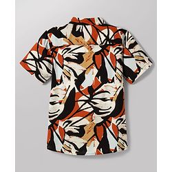 Pine Kids Cotton Woven Half Sleeves Printed Shirt & Sleeveless T-Shirt With Text Print - Multicolor