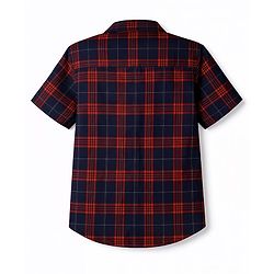 Pine Kids Cotton Woven Shirt Half Sleeves Checks Multi Color 4-5 Years